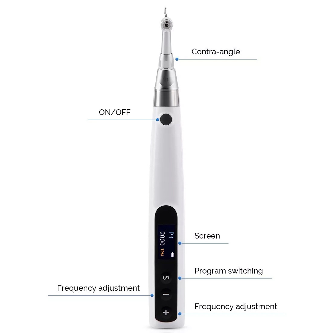 Betterway IPR 2000 Dental Electric Orthodontic Handpiece Interproximal IPR Kit With 5pc Strips